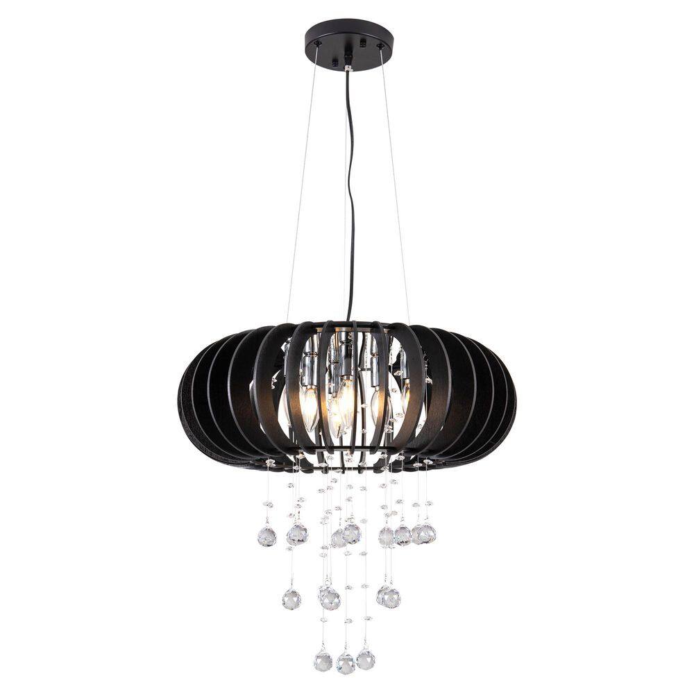 6 Light Black Modern Globe Caged Crystal Dimmable Chandelier with No Bulbs Included for Living Room Kitchen Bedroom price history on PriceWatchPro