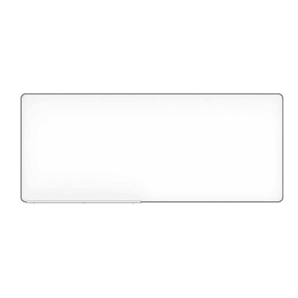 Silver 72 in. W x 32 in. H Modern Rectangle Aluminium Framed Mirror Wall Mi