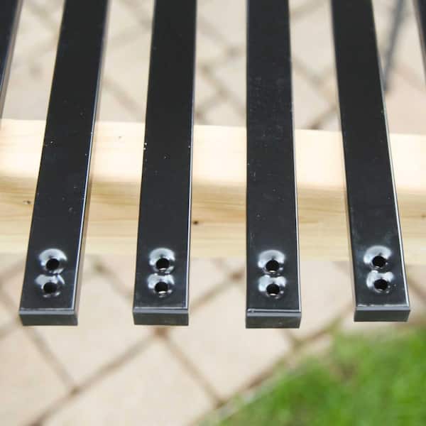 NUVO IRON 1/2 in. x 1 in. x 32 in. Black Galvanized Steel