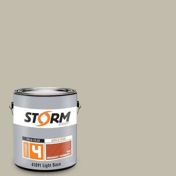 Storm System Category 4 1 gal. Natural Clay Exterior Wood Siding, Fencing and Decking Acrylic Latex Stain with Enduradeck Technology