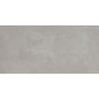 Network Silver 23.46 in. x 47.01 in. Matte Porcelain Concrete Look Floor and Wall Tile (15.32 sq. ft./Case)