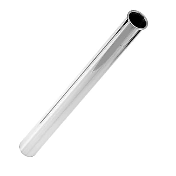 Westbrass 1-1/2 in. x 16 in. Double Ended Flanged Tailpiece, Polished Chrome