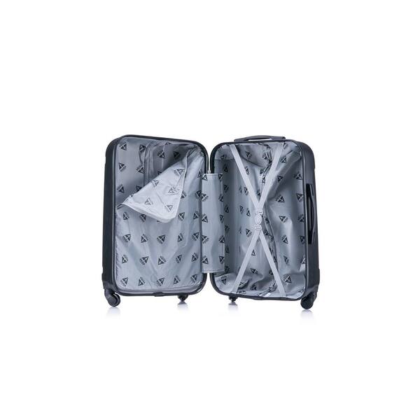 InUSA Pilot lightweight hardside spinner 24 in. Charcoal IUPIL00M