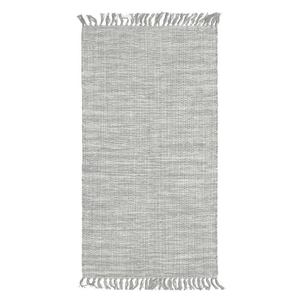 Yoshi Fringe Light Grey 3 ft. x 5 ft. Casual Accent Rug