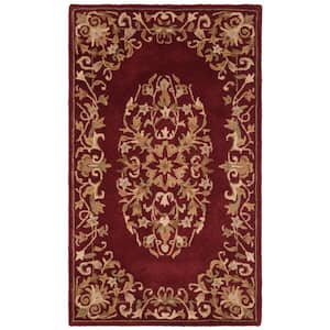 Heritage Red 3 ft. x 5 ft. Border Area Rug