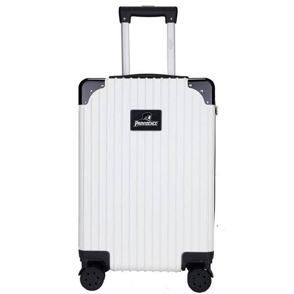 Mojo 21 in. White Providence College premium 2-Toned Carry-On Suitcase