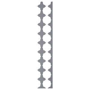 Pandora 0.125 in. T x 0.33 ft. W x 4 ft. L Silver Mirror Acrylic Resin Decorative Wall Paneling 17-Pack