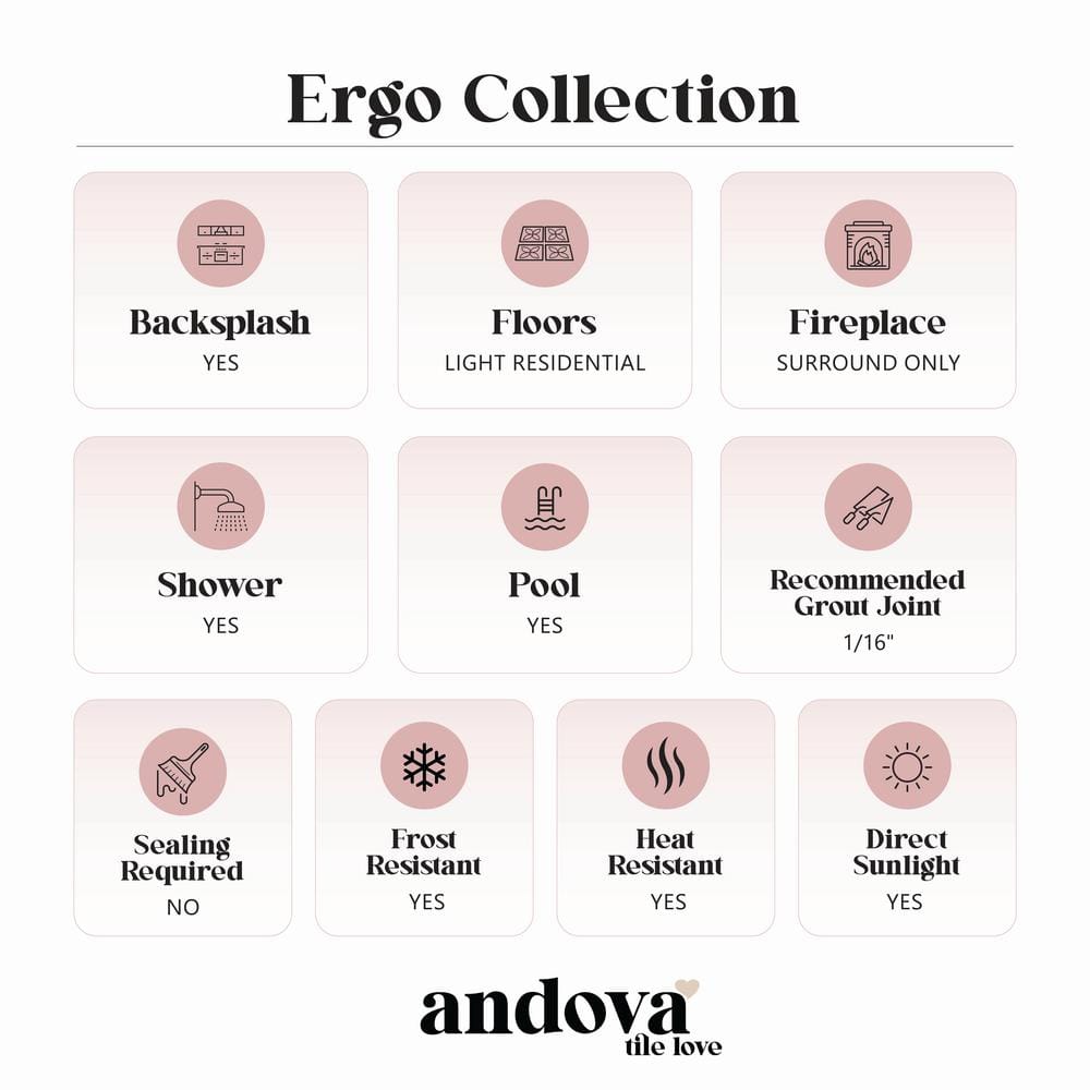 Ergo 3" x 10" Blue Glass Hexagonal Subway Tile