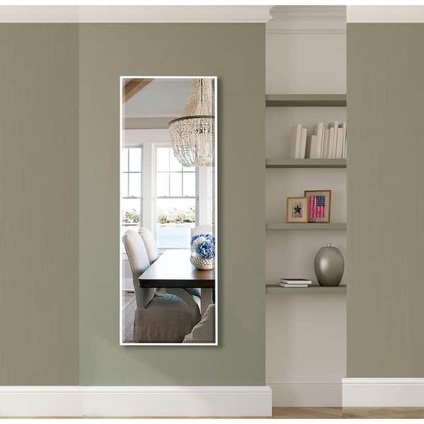 Unbranded Oversized Rectangle White Beveled Glass Modern Mirror (66.375 in. H x 25.875 in. W)
