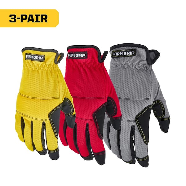 Large Utility Work Gloves (3-Pack)