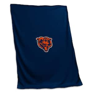 Chicago Bears Navy Polyester Sweatshirt Blanket