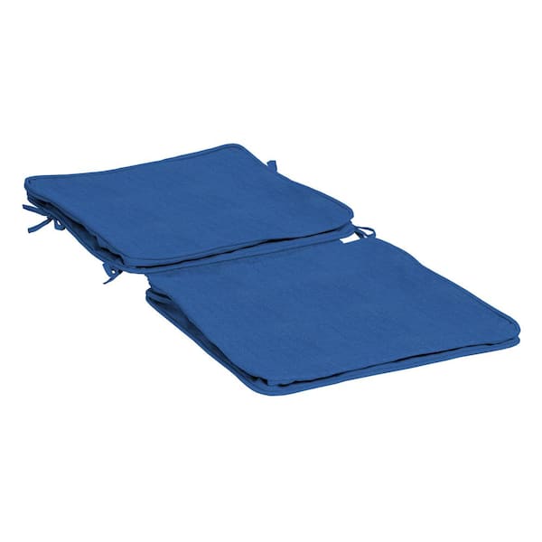 ARDEN SELECTIONS ProFoam 40 in. x 20 in. Outdoor Dining Chair Cushion Cover, Lapis Blue