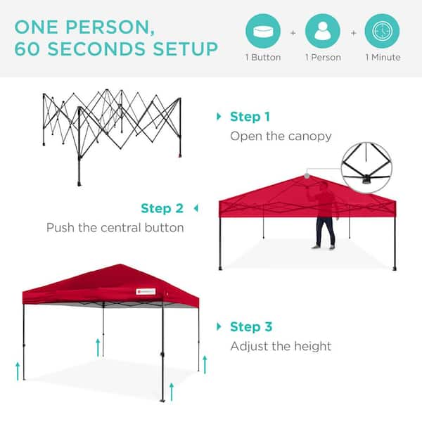 10x10 POPUPSHADE Canopy sale 1-Person Setup