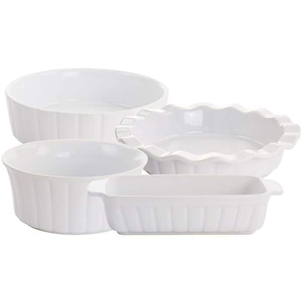 Bruntmor White 5 Ceramic Cast Iron Skillet Plates - Set of 4, Circular, 5  - King Soopers