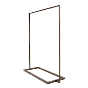 Linea Statuary Bronze 54 in. W x 66 in. H Metal Clothes Rack