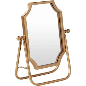 Annabel 14 in. H x 11 in. W Gold Specialty Modern Mirror
