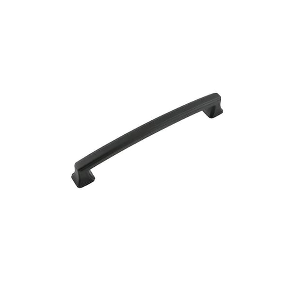 Bridges 6-5/16 in. (160 mm) Matte Black Finish Cabinet Pull (10-Pack)
