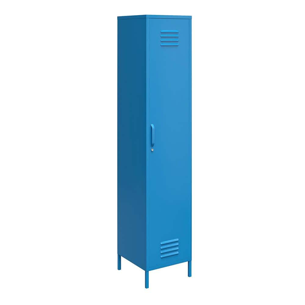Novogratz Cache Single Metal Locker Storage Cabinet in Bright Blue  5244810COM - The Home Depot