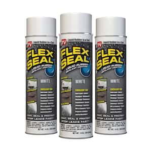 Flex Seal White 14 oz. Aerosol Liquid Rubber Sealant Coating (3-Pack)