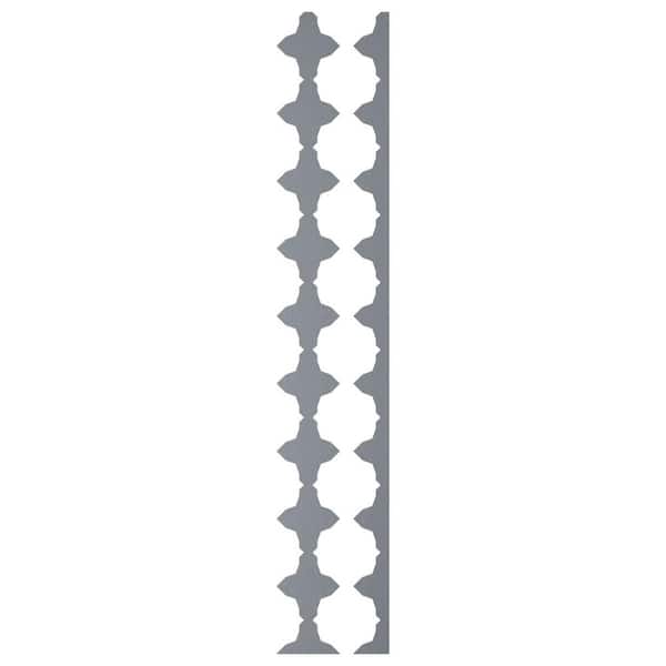 Ekena Millwork Pandora 0.125 in. T x 0.33 ft. W x 4 ft. L Rose Gold Mirror Acrylic Resin Decorative Wall Paneling 17-Pack