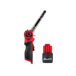 M12 FUEL 12V Lithium-Ion Brushless Cordless 1/2 in. x 18 in. Bandfile with M12 High Output CP 2.5 Ah Battery Pack