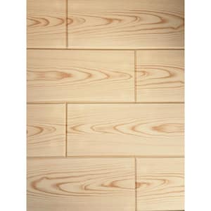 Natural Maple 0.5 ft. x 3 ft. Glue up Foam Wood Ceiling Tiles Planks (19.5 sq. ft./case)