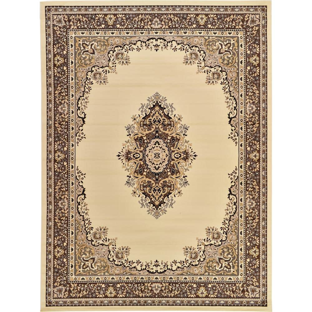 Reza Washington Ivory 9' 10 x 13' 0 Area Rug -  Unique Loom, 3119177