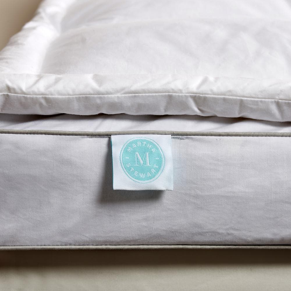Full Size White Down Featherbed Mattress Topper