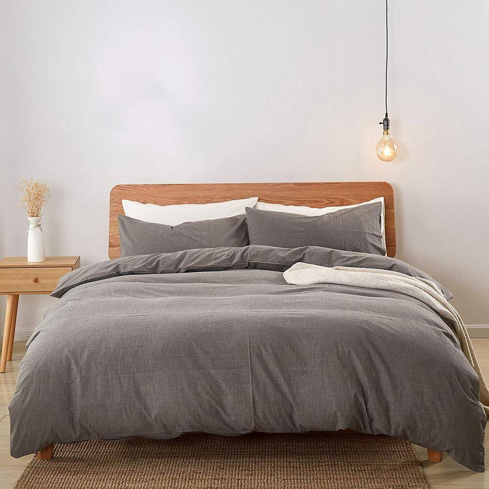 DV Light Grey King Size Cotton Duvet Cover Set price history on PriceWatchPro