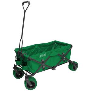 7 cu. ft. Folding Garden Wagon Carts in Green