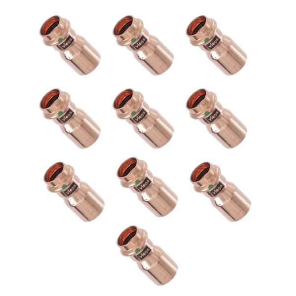 Viega ProPress 1 in. FTG x 3/4 in. Press Copper Reducer (10-Pack)