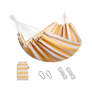 10.5 ft. Portable Hammock Bed Hammock with Carry Bag in Yellow