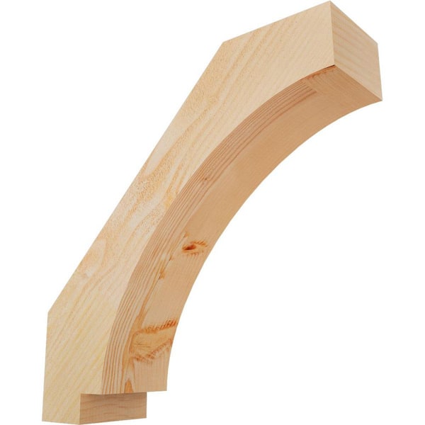 Ekena Millwork 6"W x 22"D x 22"H Imperial Rough Sawn Knee Brace, Douglas Fir