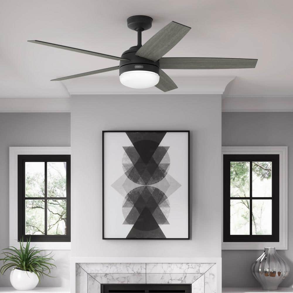 Orchestra 60 in. Indoor Matte Black Ceiling Fan with Remote and Light Kit price history on PriceWatchPro