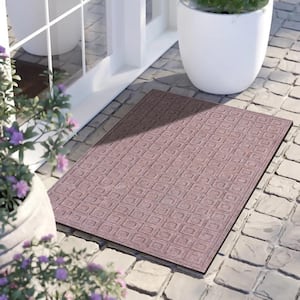 A1HC Matrix Dark Brown 24 in. x 36 in.Eco-Poly Entrance Mats with Anti-Slip Fabric Finish and Tire Crumb Backing