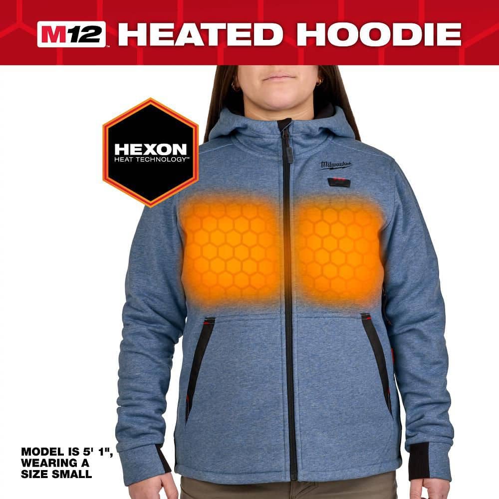 Women's 2X-Large M12 12-Volt Lithium Ion Cordless Blue Heated Hooded Jacket Kit With (1) 2.0 Ah Battery and Charger price history on PriceWatchPro