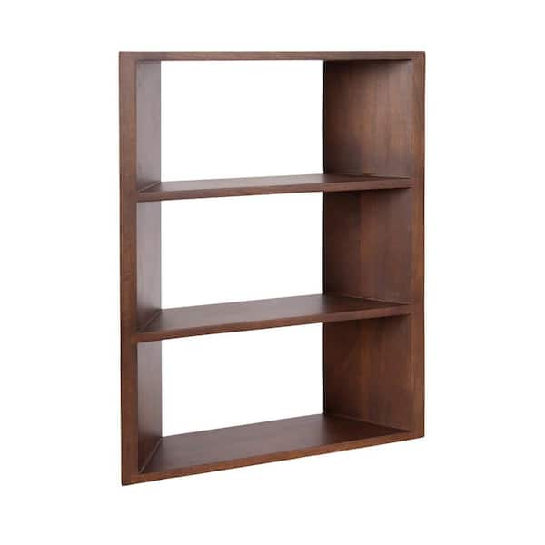 Kate and Laurel Akita 20 in. W x 6 in. D Walnut Brown Wood