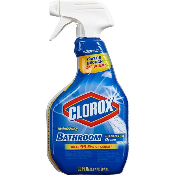 Clorox 30 Oz Disinfecting Bleach Free Bathroom Cleaner 4460008033 - Can I Use Bleach To Clean Bathroom