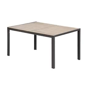 Alfresco 60 in. Bronze Steel Outdoor Dining Table