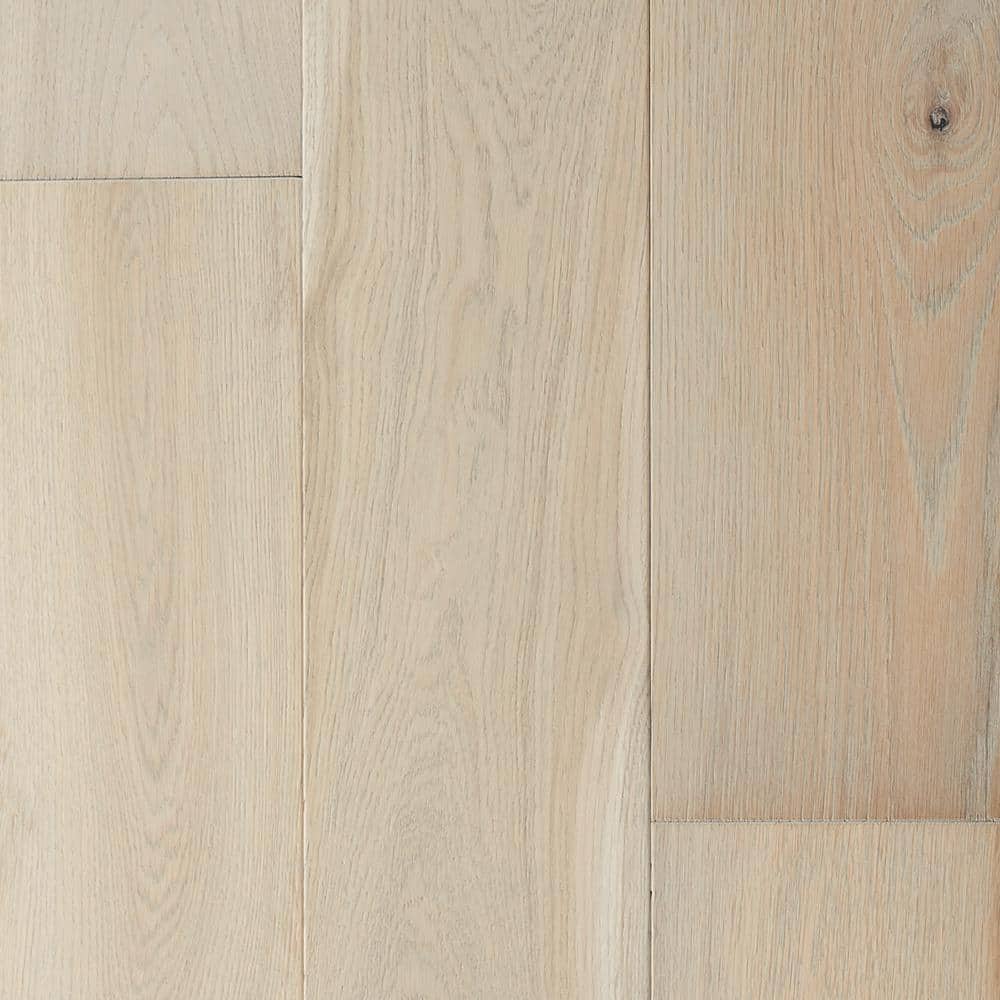 Malibu Wide Plank Point Loma French Oak 1/2 in. T x 7.5 in. W Water Resistant Wirebrushed Engineered Hardwood Flooring (23.3 sq. ft./case), Light, (2 boxes total)