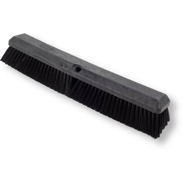 CFS Brands 41890EC03 Sparta 18 in. Black Polypropylene Push Broom Head (12-Pack) - 2