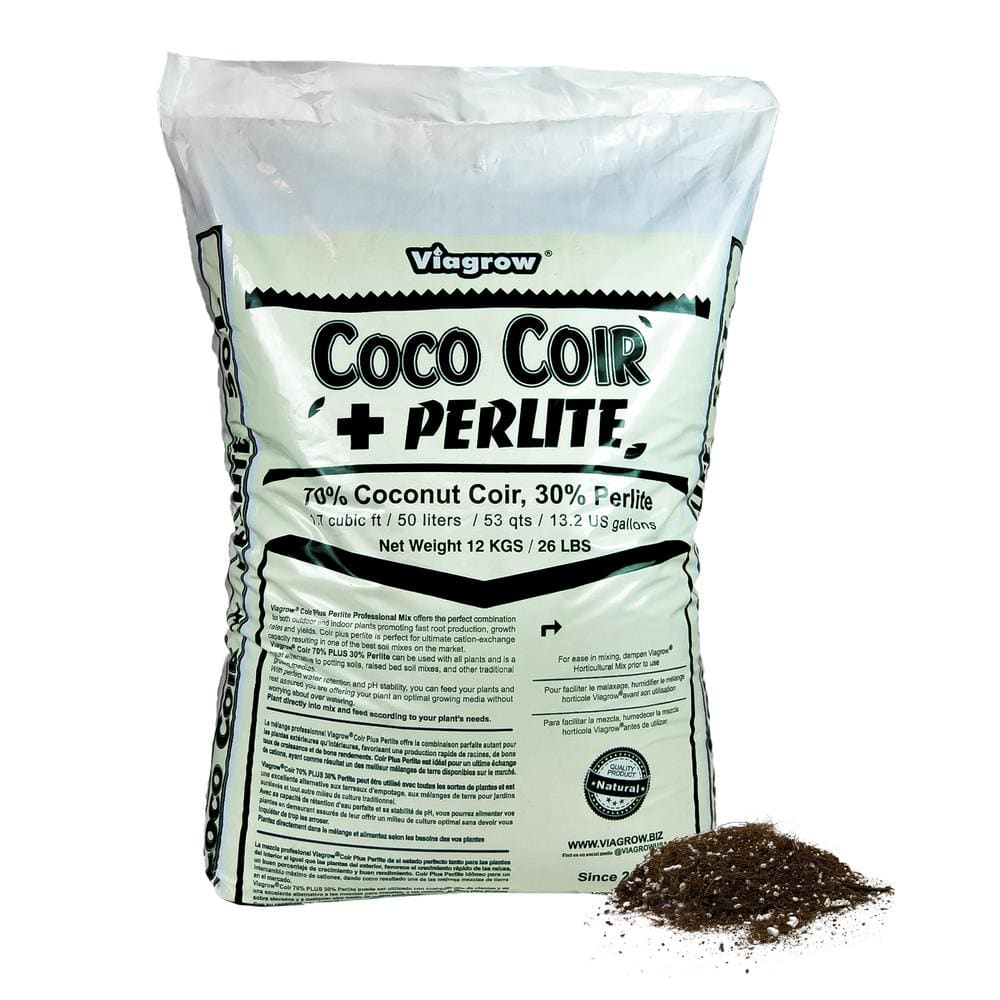  Compressed Coco Coir Perlite Mix, 4.5 KG/10 Lb