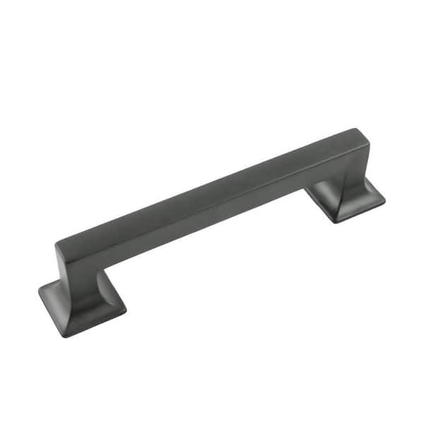 HICKORY HARDWARE Studio Collection Pull 5-1/16 in. (128mm) Center to Center Matte Black Finish Zinc Bar Pull (1-Pack)