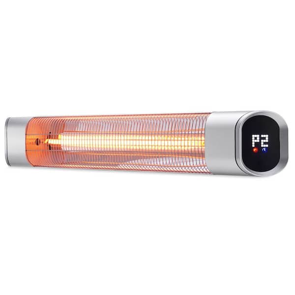 Unbranded 1500-Watt Portable Electric Wall Heater with LED Display and Remote Infrared Carbon Tech Space Heater Indoor/Outdoor Use