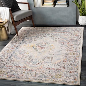 Chandi Yellow 5 ft. 3 in. x 5 ft. 3 in. Round Area Rug