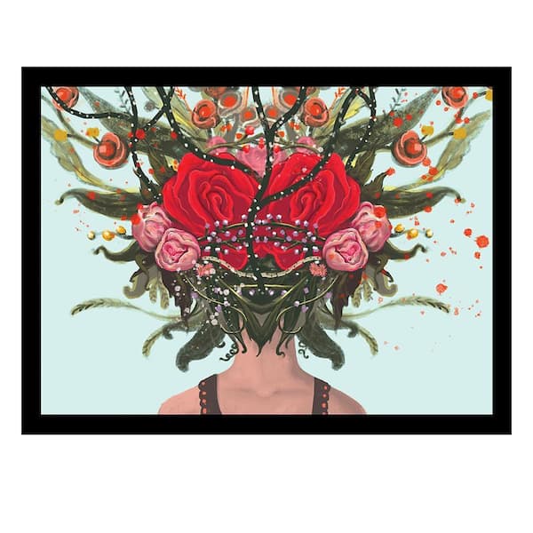 VENICE BEACH Collections Beauty From within Flowerhead by Unknown 1 Piece Framed Graphic Print Abstract Poster Art Print 18 in. x 14 in.