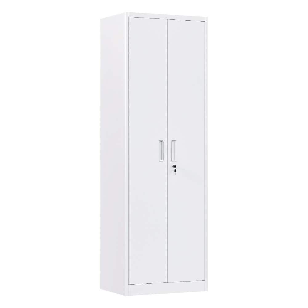 White Minimalist Industrial Lockable Metal Storage Cabinet, Thick Cold Rolled Steel Lockable File Cabinet with Concealed price history on PriceWatchPro