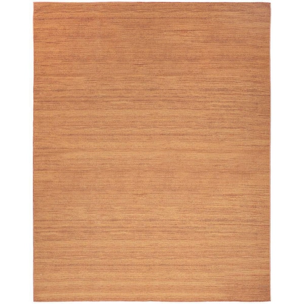 Nourison Washable Essentials Copper 8 ft. x 10 ft. All-over design Contemporary Area Rug