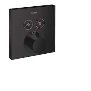 ShowerSelect Single-Handle Shower Trim Kit in Matte Black Valve Not Included