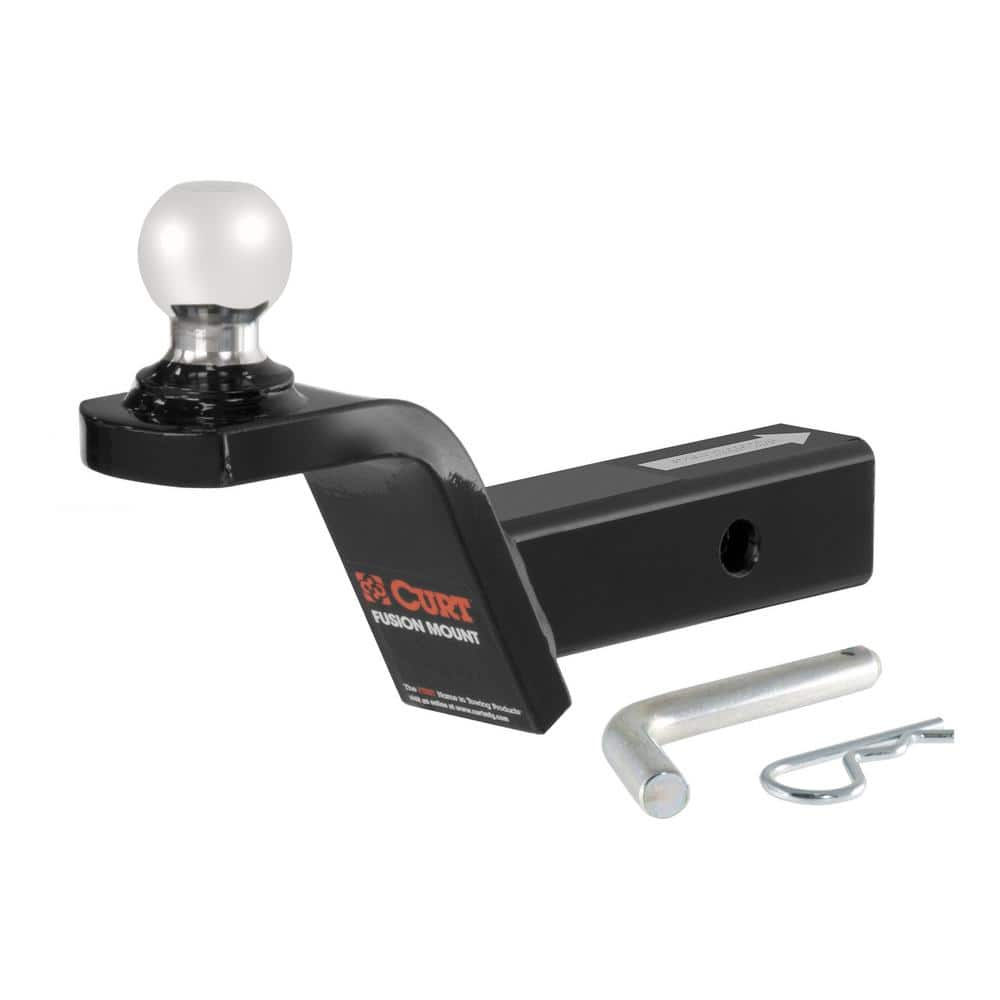 CURT 5,000 lbs. 2 in. Rise Fusion Trailer Hitch Ball Mount Draw Bar ...